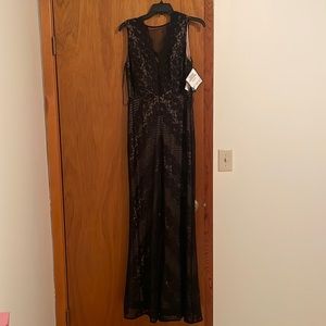 Black cocktail gown